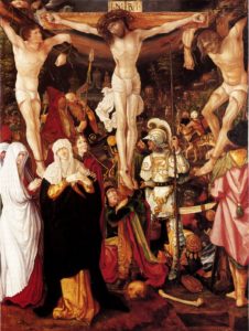 Representación de la crucifixión por Christoph Bockstorfer